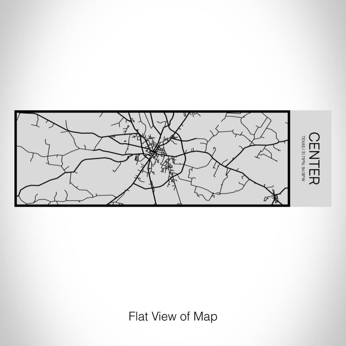 Rendered View of Center Texas Map on 10oz Stainless Steel Insulated Cup with Sipping Lid