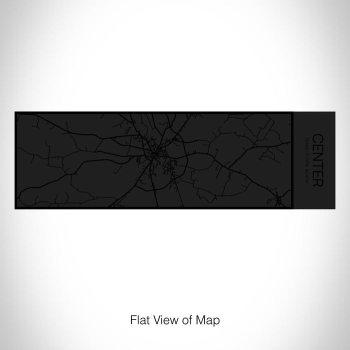 Rendered View of Center Texas Map on 10oz Stainless Steel Insulated Cup in Matte Black with Sliding Lid