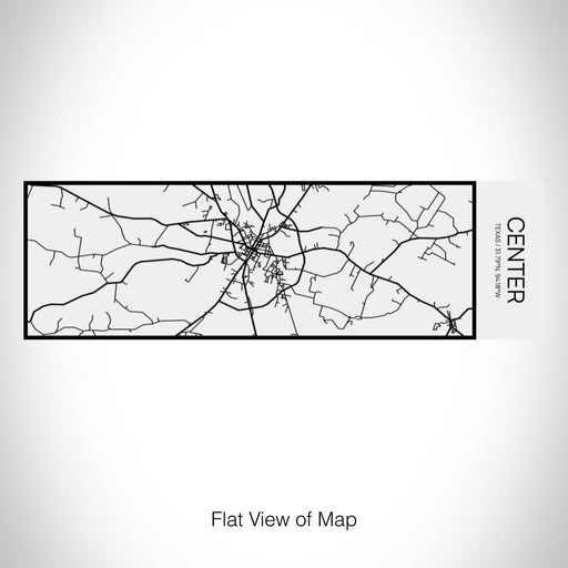 Rendered View of Center Texas Map on 10oz Stainless Steel Insulated Cup in Matte White with Sliding Lid