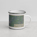 Right View Custom Center Hill Lake Tennessee Map Enamel Mug in Afternoon