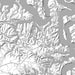 Center Hill Lake Tennessee Map Print in Classic Style Zoomed In Close Up Showing Details