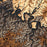Center Hill Lake Tennessee Map Print in Ember Style Zoomed In Close Up Showing Details