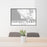 24x36 Central Coast California Map Print Lanscape Orientation in Classic Style Behind 2 Chairs Table and Potted Plant