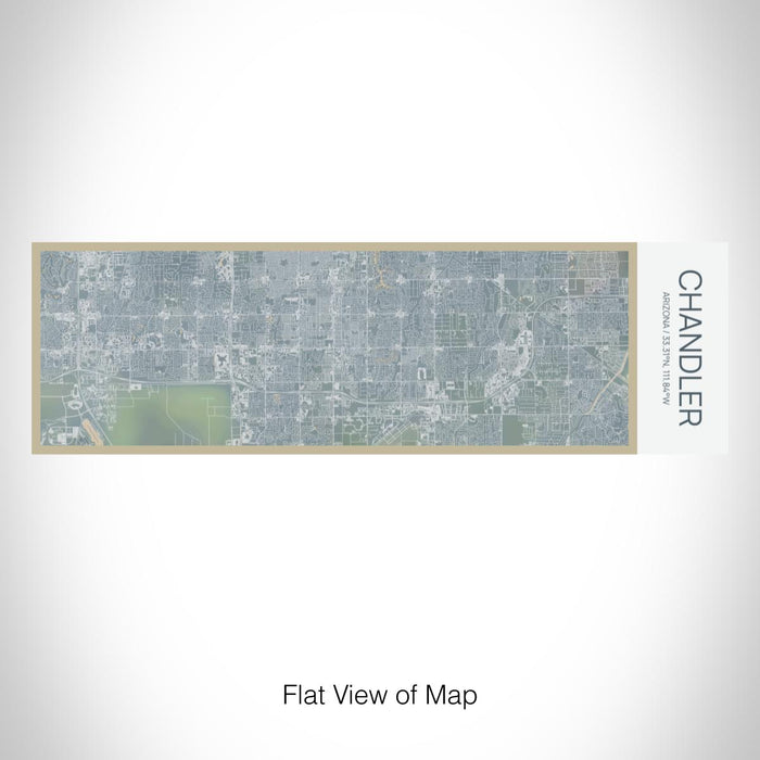 Rendered View of Chandler Arizona Map on 10oz Stainless Steel Insulated Cup in Afternoon with Sliding Lid