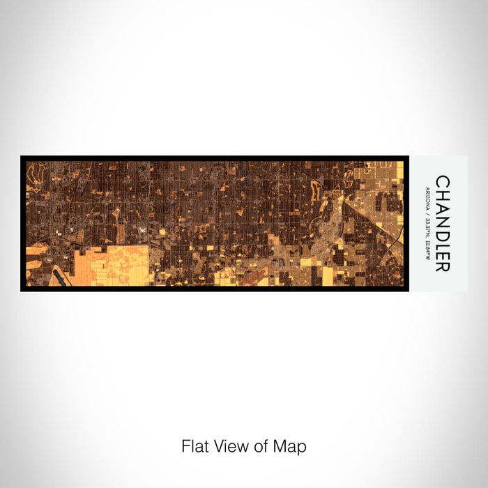 Rendered View of Chandler Arizona Map on 10oz Stainless Steel Insulated Cup in Ember with Sliding Lid