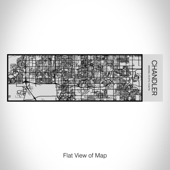 Rendered View of Chandler Arizona Map on 10oz Stainless Steel Insulated Cup with Sipping Lid