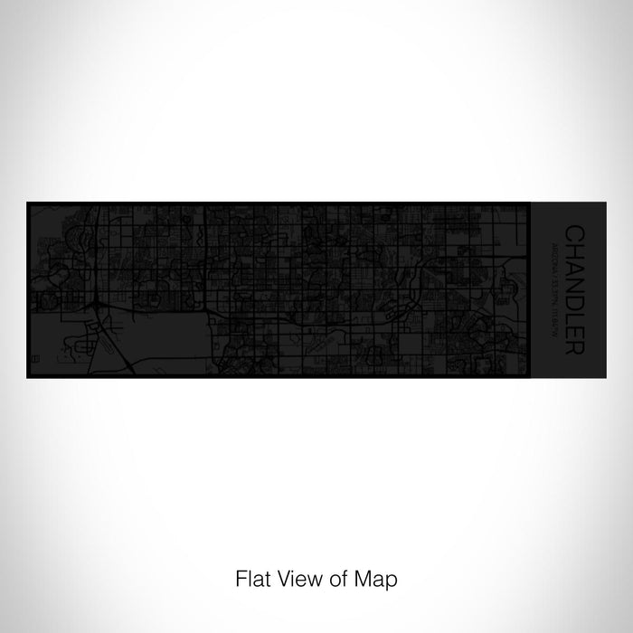 Rendered View of Chandler Arizona Map on 10oz Stainless Steel Insulated Cup in Matte Black with Sliding Lid