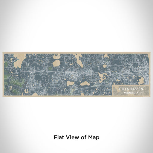 Flat View of Map Custom Chanhassen Minnesota Map Enamel Mug in Afternoon