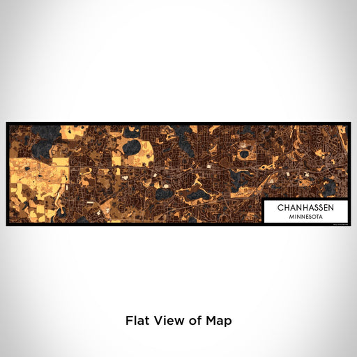 Flat View of Map Custom Chanhassen Minnesota Map Enamel Mug in Ember