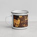 Left View Custom Chanhassen Minnesota Map Enamel Mug in Ember