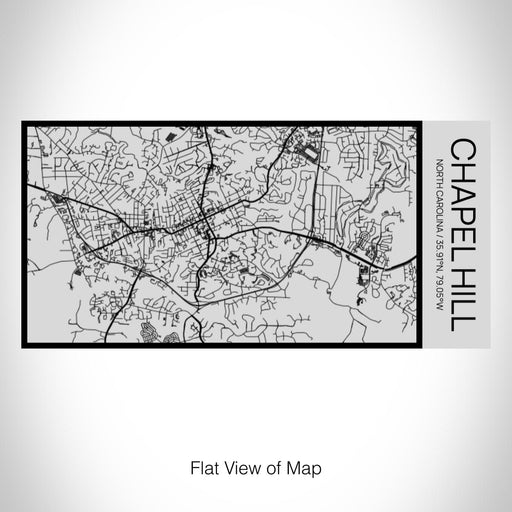 Rendered View of Chapel Hill North Carolina Map on 17oz Stainless Steel Insulated Cola Bottle in Stainless