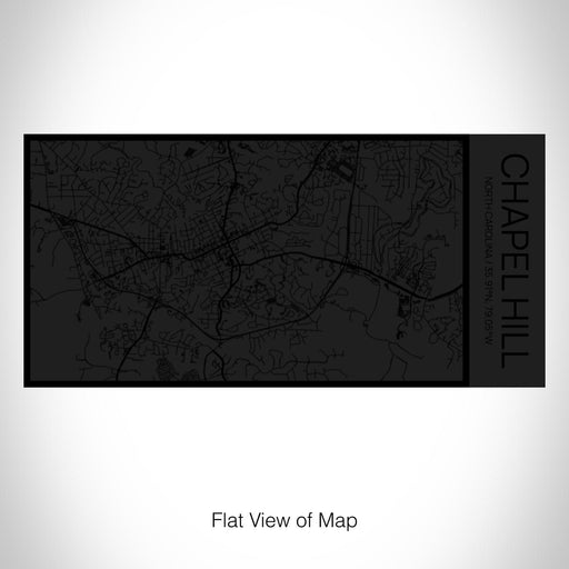 Rendered View of Chapel Hill North Carolina Map on 17oz Stainless Steel Insulated Cola Bottle in Stainless in Matte Black