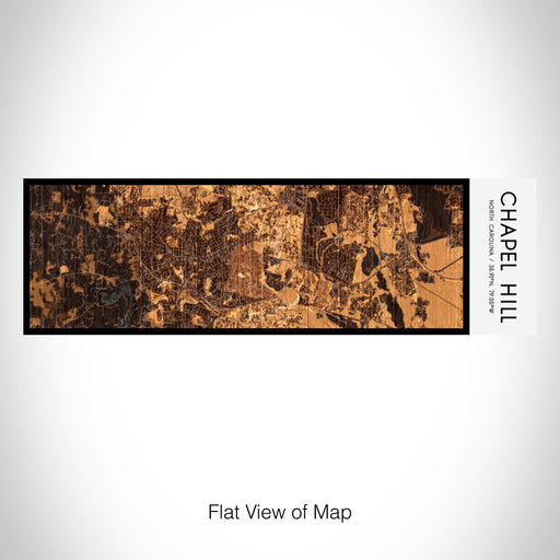 Rendered View of Chapel Hill North Carolina Map on 10oz Stainless Steel Insulated Cup in Ember with Sliding Lid