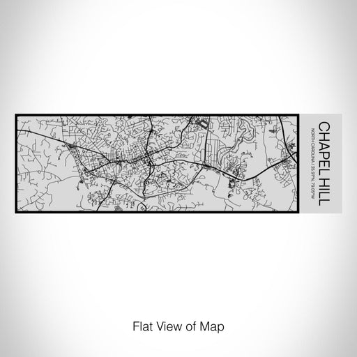 Rendered View of Chapel Hill North Carolina Map on 10oz Stainless Steel Insulated Cup with Sipping Lid