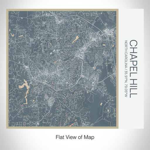 Rendered View of Chapel Hill North Carolina Map on 17oz Stainless Steel Insulated Tumbler in Afternoon Map Style