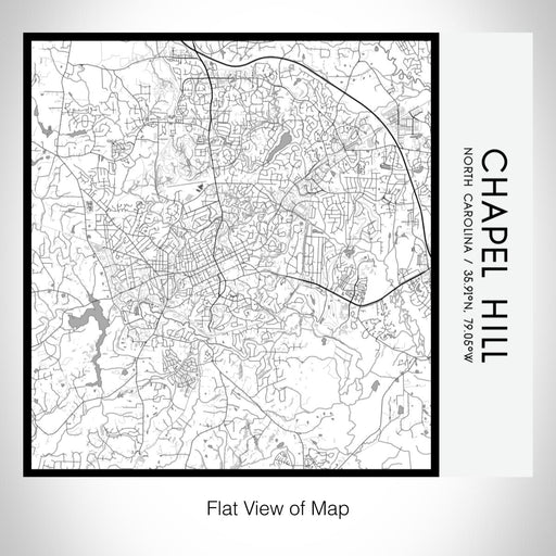 Rendered View of Chapel Hill North Carolina Map on 17oz Stainless Steel Insulated Tumbler in Classic Map Style
