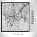 Rendered View of Chapel Hill North Carolina Map on 17oz Stainless Steel Insulated Tumbler in Tactile Lines with Succulent in Background