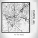 Rendered View of Chapel Hill North Carolina Map on 17oz Stainless Steel Insulated Tumbler in Matte White with Tactile Lines