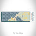 Rendered View of Charlevoix Michigan Map on 10oz Stainless Steel Insulated Cup in Woodblock with Sliding Lid