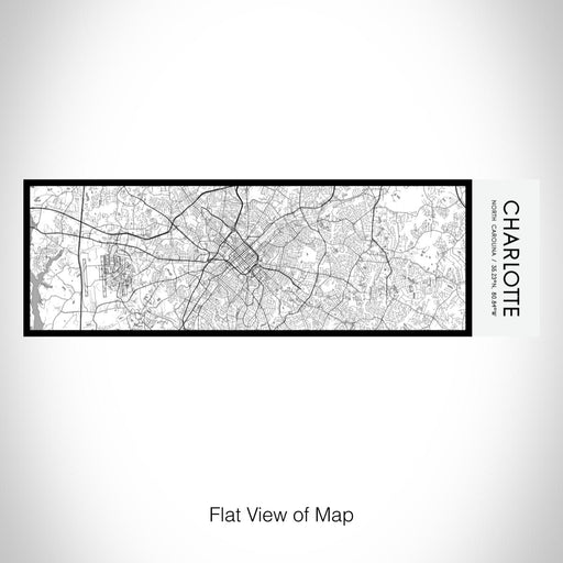 Rendered View of Charlotte North Carolina Map on 10oz Stainless Steel Insulated Cup in Classic with Sliding Lid