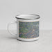Left View Custom Charlottesville Virginia Map Enamel Mug in Afternoon