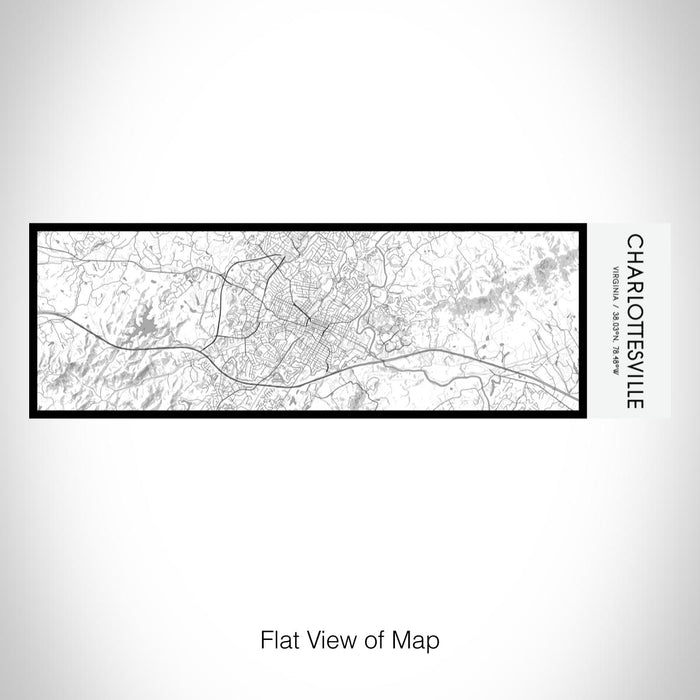 Rendered View of Charlottesville Virginia Map on 10oz Stainless Steel Insulated Cup in Classic with Sliding Lid