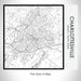 Rendered View of Charlottesville Virginia Map on 17oz Stainless Steel Insulated Tumbler in Classic Map Style