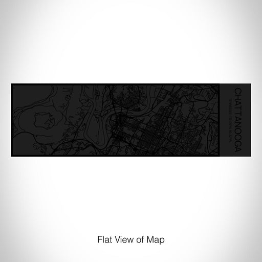Rendered View of Chattanooga Tennessee Map on 10oz Stainless Steel Insulated Cup in Matte Black with Sliding Lid