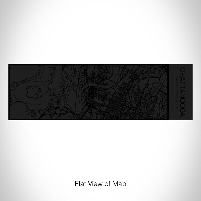 Rendered View of Chattanooga Tennessee Map on 10oz Stainless Steel Insulated Cup in Matte Black with Sliding Lid