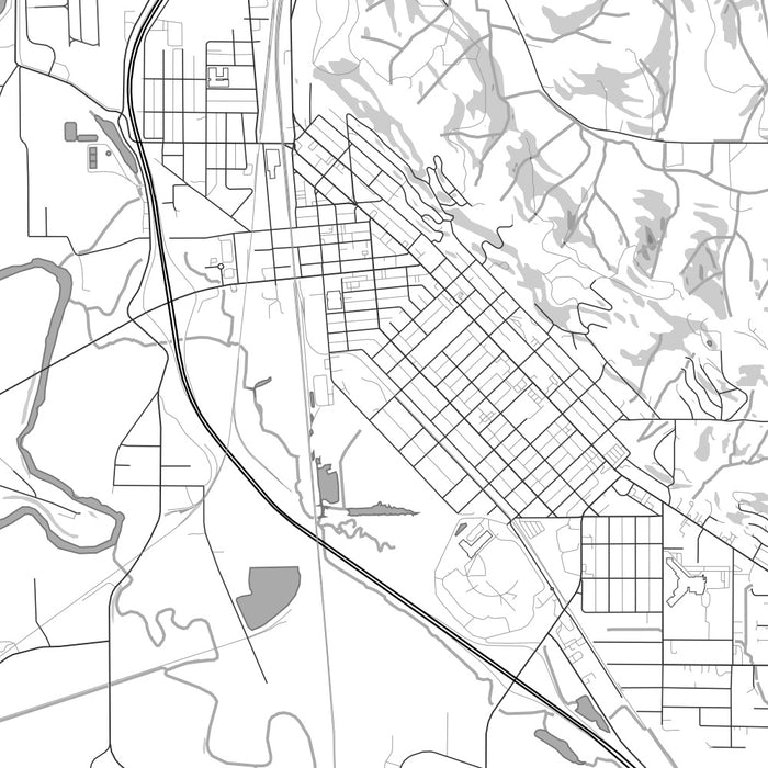 Chehalis R Map Chehalis - Washington Map Print in Classic — JACE Maps