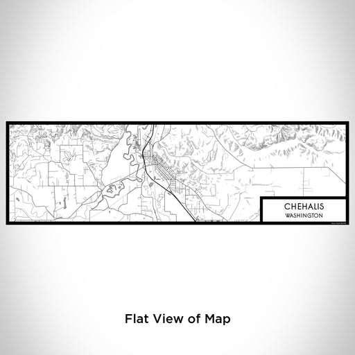 Flat View of Map Custom Chehalis Washington Map Enamel Mug in Classic