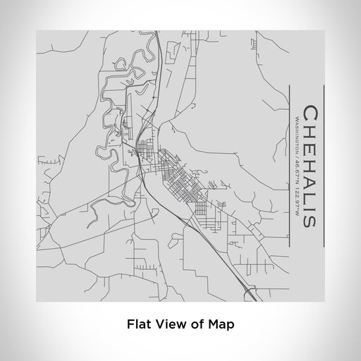 Rendered View of Chehalis Washington Map Engraving on 17oz Stainless Steel Insulated Tumbler