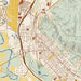 Chehalis Washington Map Print in Woodblock Style Zoomed In Close Up Showing Details