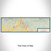 Flat View of Map Custom Chehalis Washington Map Enamel Mug in Woodblock