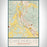 Chehalis Washington Map Print Portrait Orientation in Woodblock Style With Shaded Background