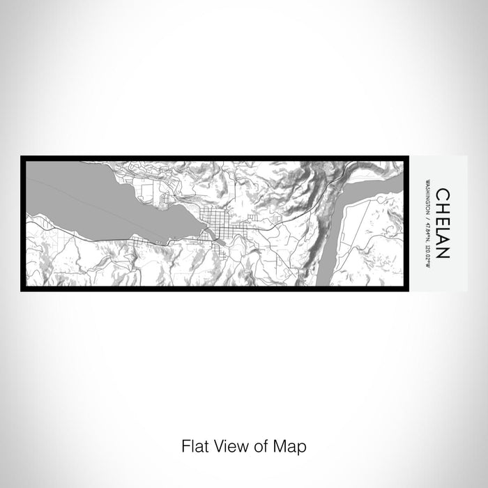 Rendered View of Chelan Washington Map on 10oz Stainless Steel Insulated Cup in Classic with Sliding Lid