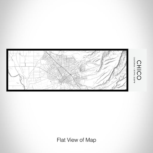 Rendered View of Chico California Map on 10oz Stainless Steel Insulated Cup in Classic with Sliding Lid