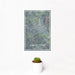 12x18 Chillicothe Ohio Map Print Portrait Orientation in Afternoon Style With Small Cactus Plant in White Planter