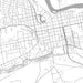 Chillicothe Ohio Map Print in Classic Style Zoomed In Close Up Showing Details