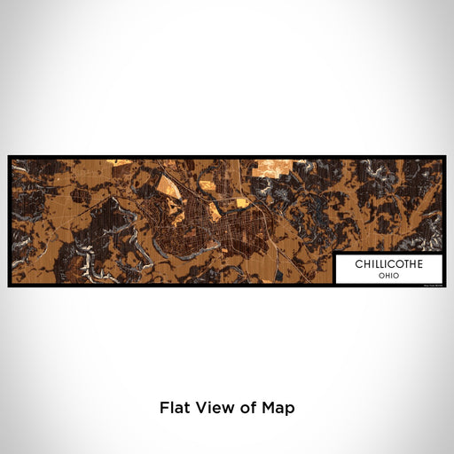 Flat View of Map Custom Chillicothe Ohio Map Enamel Mug in Ember