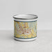 Front View Custom Chillicothe Ohio Map Enamel Mug in Woodblock