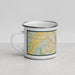 Left View Custom Chillicothe Ohio Map Enamel Mug in Woodblock