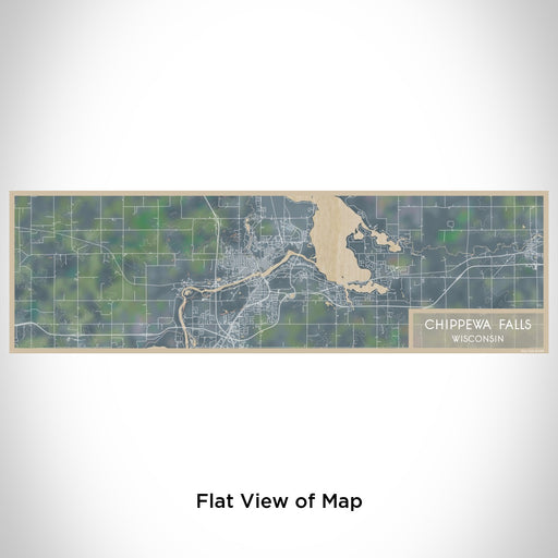 Flat View of Map Custom Chippewa Falls Wisconsin Map Enamel Mug in Afternoon
