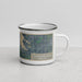 Right View Custom Chippewa Falls Wisconsin Map Enamel Mug in Afternoon