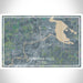 Chippewa Falls Wisconsin Map Print Landscape Orientation in Afternoon Style With Shaded Background