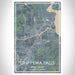 Chippewa Falls Wisconsin Map Print Portrait Orientation in Afternoon Style With Shaded Background