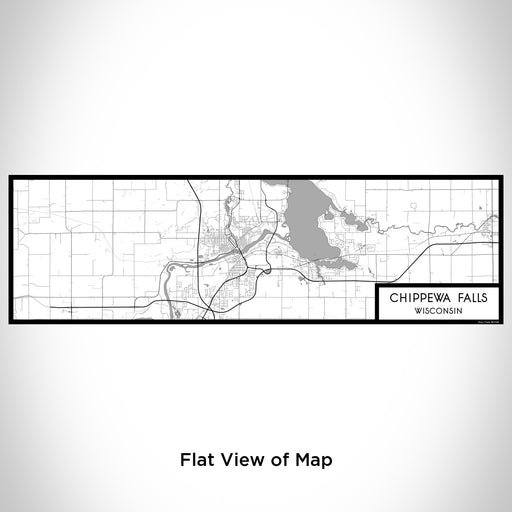 Flat View of Map Custom Chippewa Falls Wisconsin Map Enamel Mug in Classic