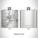 Rendered View of Chippewa Falls Wisconsin Map Engraving on 6oz Stainless Steel Flask