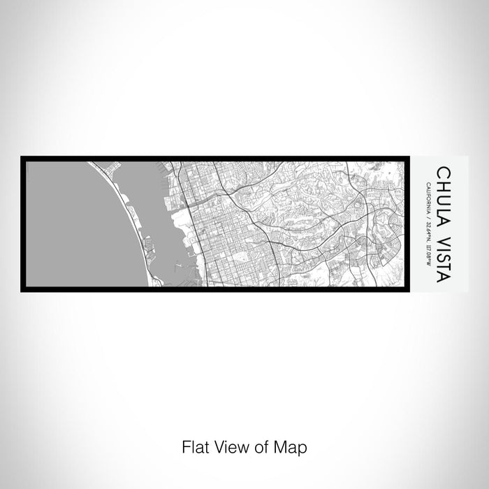 Rendered View of Chula Vista California Map on 10oz Stainless Steel Insulated Cup in Classic with Sliding Lid
