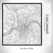 Rendered View of Cincinnati Ohio Map on 17oz Stainless Steel Insulated Tumbler in Classic Map Style